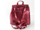 Кожаный женский рюкзак-трансформер Spacious красный