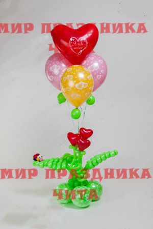 Связка "сердца с божьей коровкой" Связка "сердца с божьей коровкой"