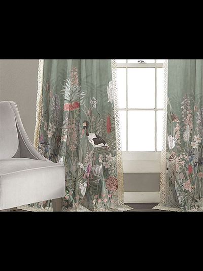 FA1025. Растения и птицы в винтажном стиле