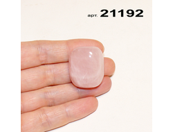 Розовый кварц натуральный (галтовка) арт.21192: 17,5г - 28*24*16мм