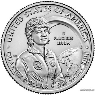 США 25 центов 2022 год - Доктор Салли Райд    Вторая монета