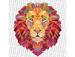Интерьерная наклейка- Лев