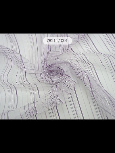 Арт. 78211. Полосатый цветной тюль с люрексом