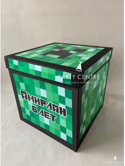Коробка майнкрафт "Амирлан"