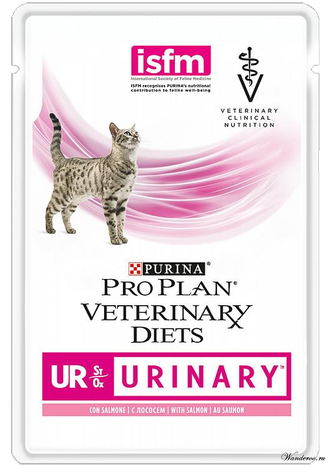 Purina UR пауч для кошек ветеринарная диета при МКБ лосось 85 гр