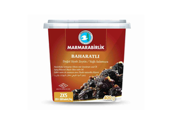 Маслины Marmarabirlik Baharatli вяленые со специями 2XS, 400 г