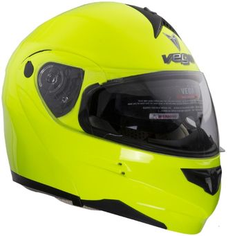 Шлем (модуляр) HD185 Solid Hi-Vis, желтый (Размер XS)(возможно стекло с подогревом)