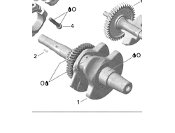 Коленвал оригинал BRP 420296671 для BRP Can-Am G1 400 (Crankshaft Ass'y)