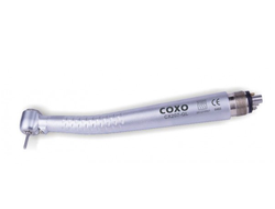 CX207-GL турбинный наконечник со светом (фиброоптика), с трехточечным спреем , с кнопочным зажимом, 6-и канальный, ортопедическая головка | Coxo (Китай)
