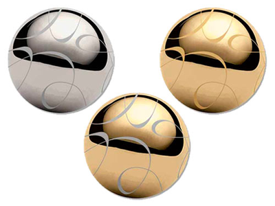 Круглые клипсы для штор с рисунком типа "росчерк". Серия "Алди", 45 мм