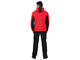 Куртка флисовая -ТЕХНО" (флис дублированный) красная с черным