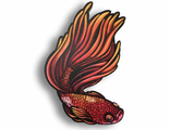 Рыбка петушок - Брошь/ значок - 435