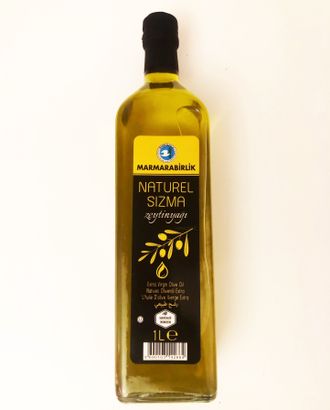 Масло оливковое натуральное нерафинированное первого холодного отжима &quot;Extra Virgin Olive Oil&quot; (Naturel Sizma Zeytinyagi), 1л, Marmarabirlik, Турция