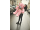 Розовый Мишка Валентин 110 см