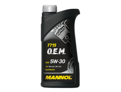 07987 Моторное масло Mannol 7715 О.Е.М. for VW AUDI SKODA SAE 5W-30  API SN/CF  ACEA C3 1 л. синтетическое