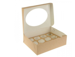 Упаковка для капкейков ECO MUF 12 (330*250*100 мм)