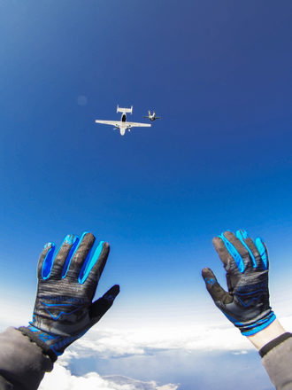 Перчатки парашютные TopSport синие