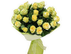 27 желтых роз