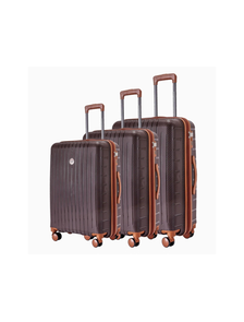 Комплект из 3х чемоданов Somsonya Lite Полипропелен S,M,L Коричневый