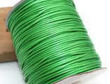 Вощеный шнур травенисто-зеленый диаметр 1,2 мм