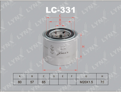 Фильтр масляный LYNX LC-331