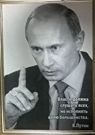 Картина (гобелен-фото) В.В. Путин &quot;Власть&quot;