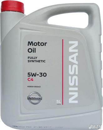 Масло Nissan FS 5W30 C4 5 литров (для дизельных а/м с сажевым фильтром)