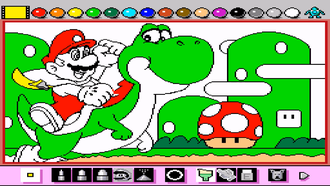 №078 Mario Paint для Super Famicom Super Nintendo / SNES (NTSC-J)