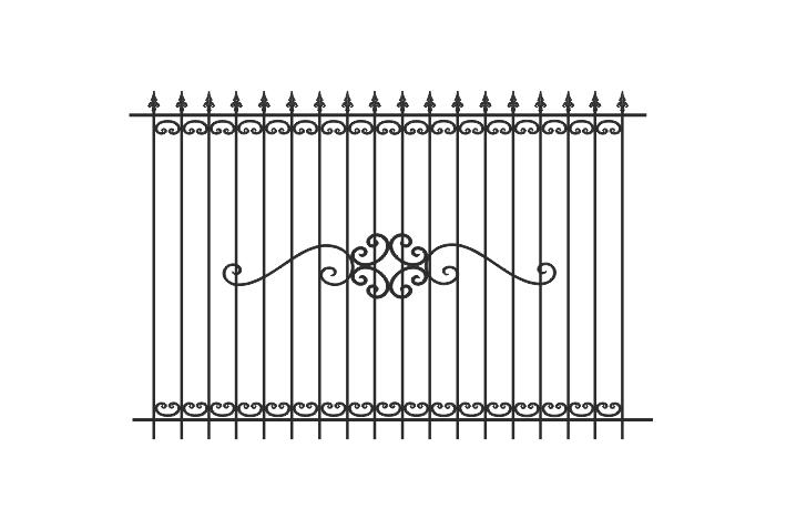 Коис- Мет -  кованый забор эскиз с ценой