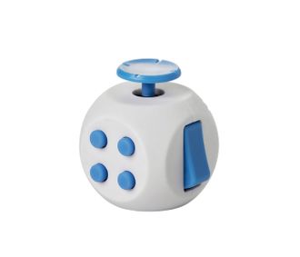 Fidget Cube Round White+Blue