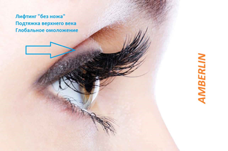 Янтарный гель "Amberlin" для контура глаз 15мл.