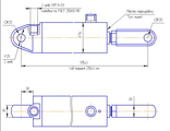 Гидроцилиндр разравнивателя КО-510.01.09.000-03 (ЦГ-60.30х250.22-01, Ц16-60-32-250.23)