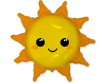 Шар (31&#039;&#039;/79 см) Фигура, Солнце, 1 шт.