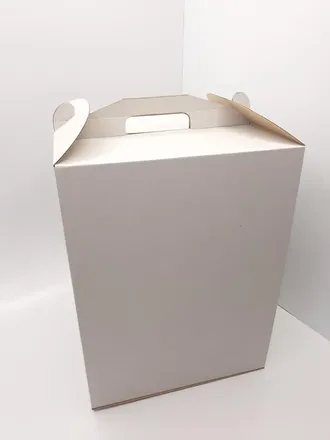 Коробка для торта БЕЗ ОКНА (гофрокартон) с РУЧКОЙ, 36 * 36 * высота 45 см