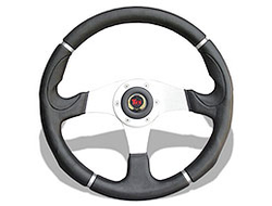 Рулевое колесо SeaStarSolutions «Flash», серебристые спицы, черный обод