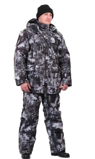 Костюм мужской Вепрь зимний кмф алова Серый лес подкладка флис 180г Костюм мужской Вепрь зимний кмф алова Серый лес подкладка флис 180г