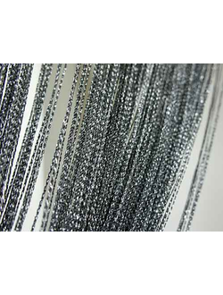 Нитяная штора с люрексом