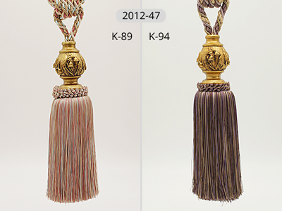 Арт. 2012-47 New. Кисти для штор с цветочным декором, 85 см