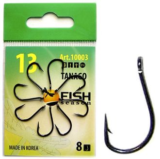 Крючки FishSeason TANAGO-RING №1 с ушком арт.10003 (10уп.Х10шт.)