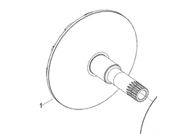 Фланец (щека/шкив) ведущего вариатора оригинальная BRP 417222857 для BRP LYNX/Ski-Doo