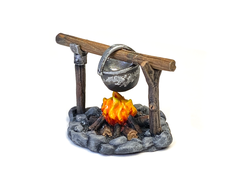 Campfire with the cooking pot (PAINTED)