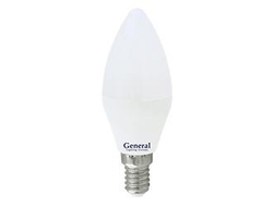 Лампа светодиодная General свеча C37 E14 10W 4500K 4K 35х105 пластик/алюм GLDEN-CF-10-230-E14-4500, 682800