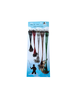 Поводки Рыболовные стальные, разноцветный, 15/19/23/27/30см, 100шт., оснащение - Китай