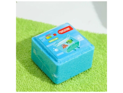 Кубик бурлящий для ванны детский Бабл Гам "Четверо в кубе", 90 г