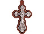 Крест Православный, дерево-металл. Номер 9