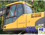 11205376, 15116623 Стекло двери верхнее первое Volvo EC/EW (140C 160C 180C 210C 240C 290C 360C)