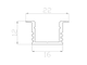 Алюминиевый профиль LC-LPV-1222-2 (2 метра)