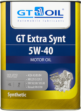 МАСЛО МОТОРНОЕ GT EXTRA SYNT 5W-40 4л