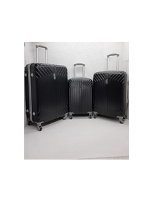 Комплект из 3х чемоданов Корона ABS S,M,L черный