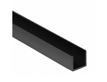 Планка для мебельных щитов 6 мм, торцевая, черная